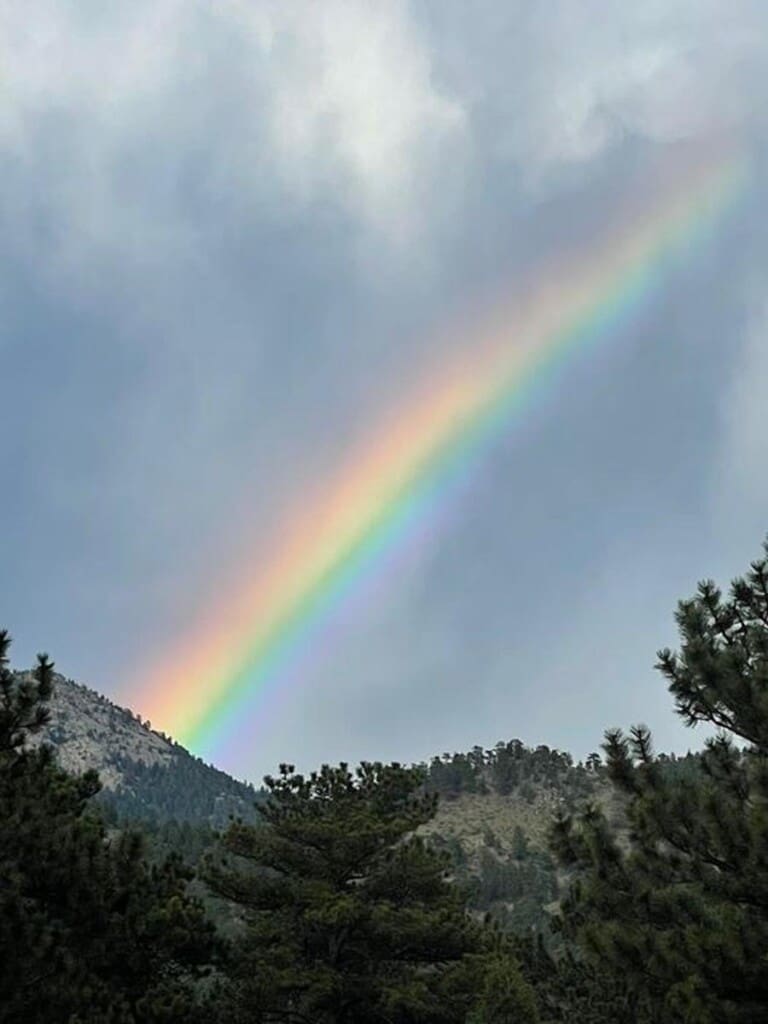 Rainbows above This Mountain Life.
