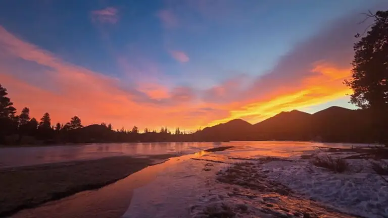Sunrise in Rocky Mountain National Park